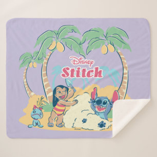 Lilo & Stitch   Come visit the islands! Sherpa Blanket