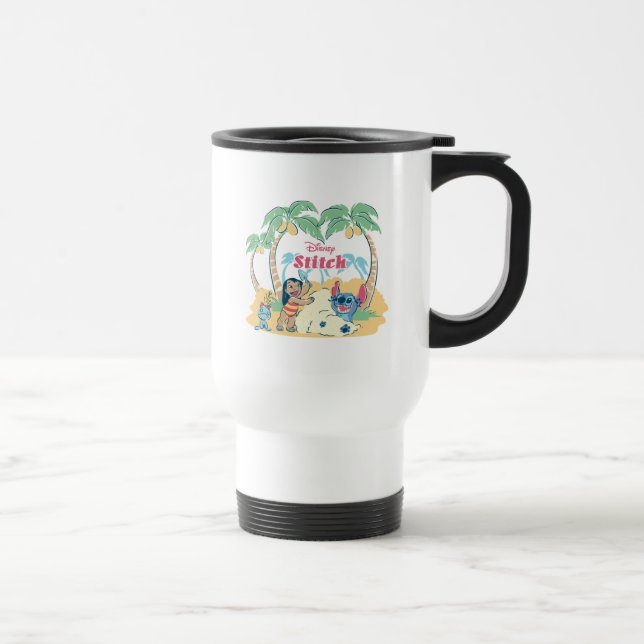 Lilo & Stitch | Come visit the islands! Travel Mug (Right)