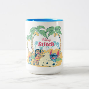 Lilo & Stitch Come visit the islands! Two-Tone Coffee Mug