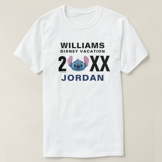 Lilo & Stitch Emoji - Family Vacation & Year T-Shirt (Design Front)
