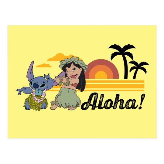 Lilo & Stitch Hula - Aloha! Postcard | Zazzle.com