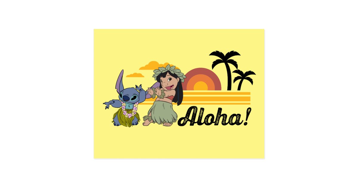 Lilo & Stitch Hula - Aloha! Postcard | Zazzle.com