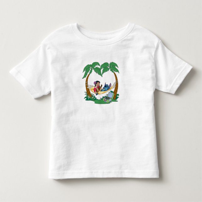 Lilo & Stitch Lilo Stitch on a hammock Toddler T-shirt (Front)