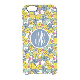 Lilo &amp; Stitch | Monogram Pineapple Pattern 2 Clear iPhone 6/6S Case