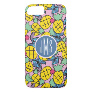 Lilo & Stitch   Monogram Pineapple Pattern iPhone 8/7 Case