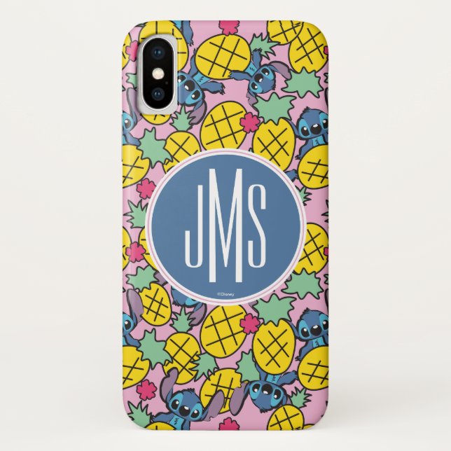 Lilo & Stitch | Monogram Pineapple Pattern Case-Mate iPhone Case (Back)