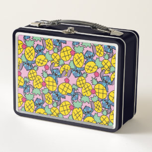 Lilo & Stitch   Monogram Pineapple Pattern Metal Lunch Box