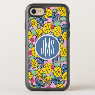 Lilo & Stitch   Monogram Pineapple Pattern OtterBox Symmetry iPhone SE/8/7 Case