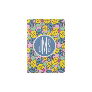 Lilo & Stitch   Monogram Pineapple Pattern Passport Holder