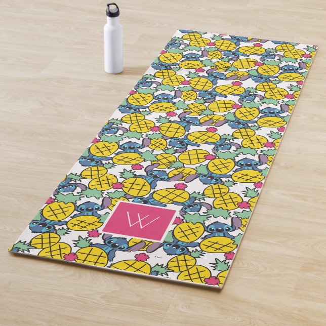 Lilo & Stitch | Monogram Pineapple Pattern Yoga Mat (In Situ)