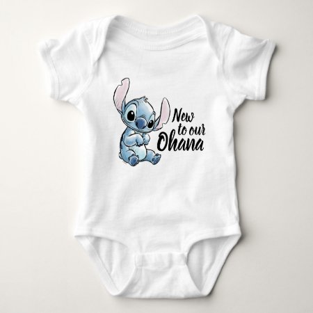 Lilo & Stitch | New To Our Ohana Baby Bodysuit