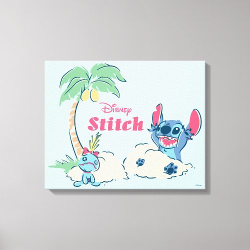 Lilo  Stitch  Ohana Means Family Canvas Print