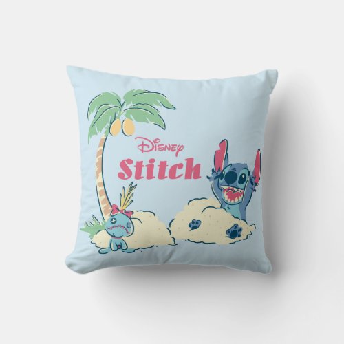 Lilo  Stitch  Ohana Means Family Throw Pillow