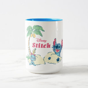 Lilo & Stitch Ohana Means Family Two-Tone Coffee Mug