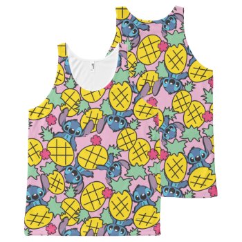 Lilo & Stitch | Pineapple Pattern All-over-print Tank Top by LiloAndStitch at Zazzle
