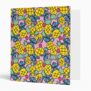 Lilo & Stitch Pineapple Pattern Binder
