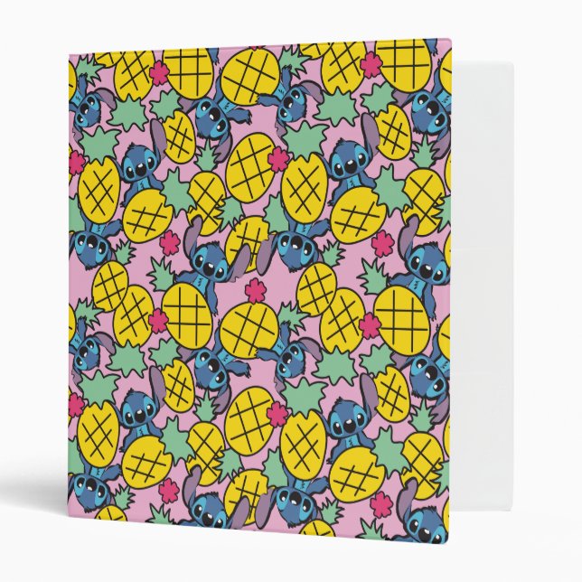 Lilo & Stitch | Pineapple Pattern Binder (Front/Inside)