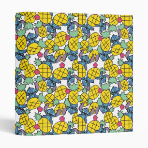 Lilo & Stitch Pineapple Pattern Binder