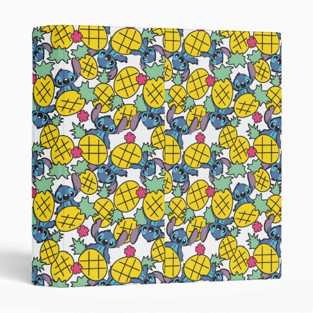 Lilo & Stitch | Pineapple Pattern Binder (Front/Spine)