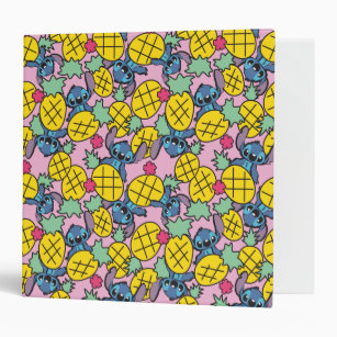 Lilo & Stitch   Pineapple Pattern Binder