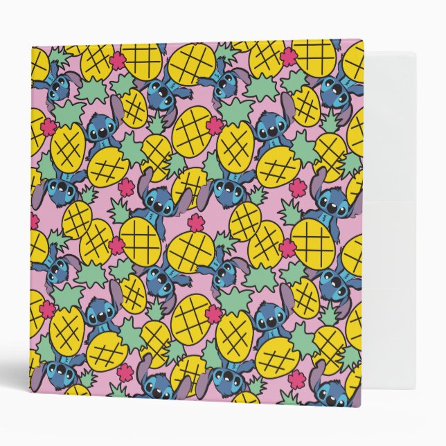 Lilo & Stitch | Pineapple Pattern Binder (Front/Inside)