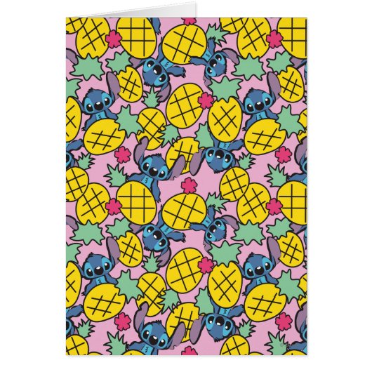 Lilo & Stitch | Pineapple Pattern Cards (Front)