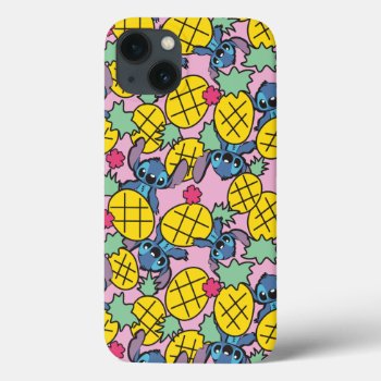 Lilo & Stitch | Pineapple Pattern Iphone 13 Case by LiloAndStitch at Zazzle