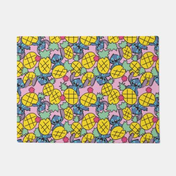Lilo & Stitch | Pineapple Pattern Doormat by LiloAndStitch at Zazzle