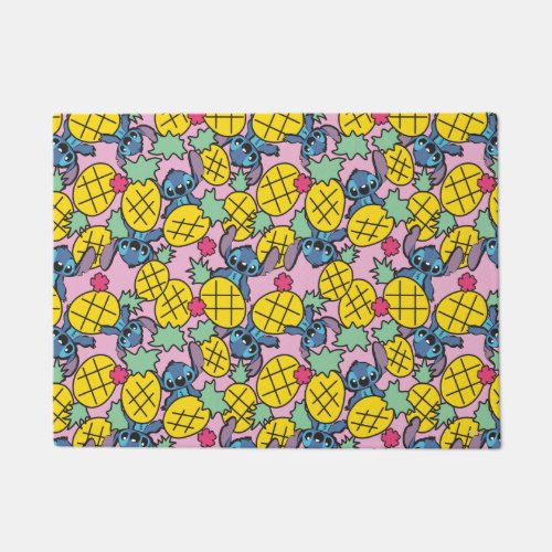 Lilo  Stitch  Pineapple Pattern Doormat