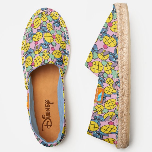 Lilo & Stitch | Pineapple Pattern Espadrilles (Side)