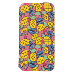 Lilo &amp; Stitch | Pineapple Pattern iPhone 6/6s Wallet Case