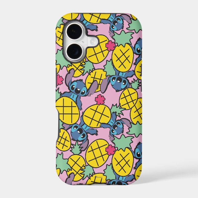 Lilo & Stitch | Pineapple Pattern Iphone Case (Back)