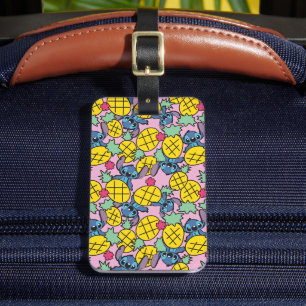 Lilo & Stitch Pineapple Pattern Luggage Tag