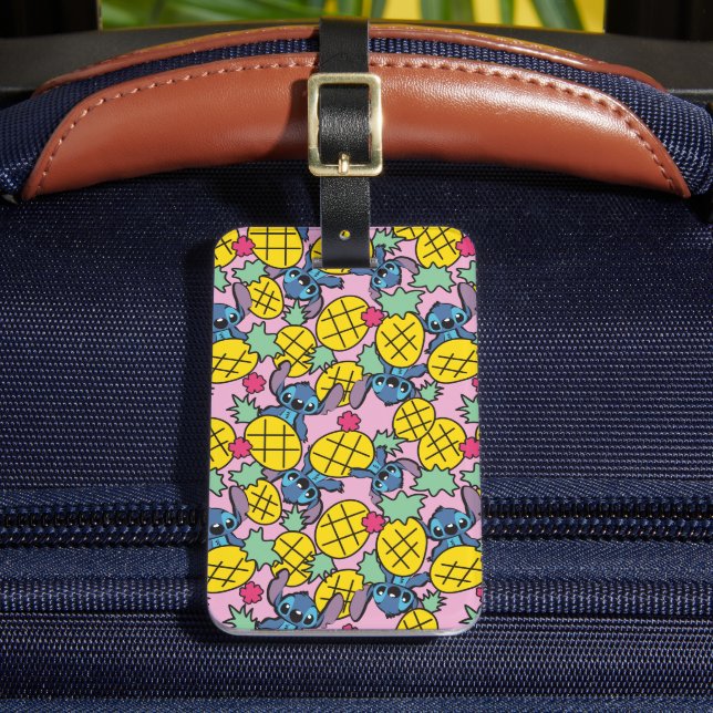 Lilo & Stitch | Pineapple Pattern Luggage Tag (Front Insitu 2)