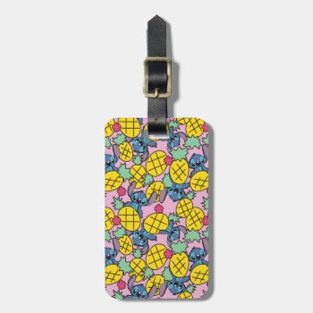 Lilo & Stitch | Pineapple Pattern Luggage Tag by LiloAndStitch at Zazzle