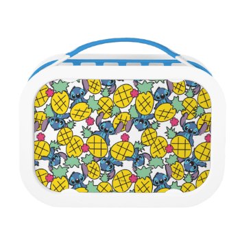 Lilo & Stitch | Pineapple Pattern Lunch Box by LiloAndStitch at Zazzle