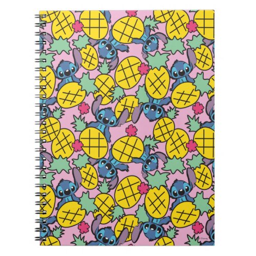Lilo  Stitch  Pineapple Pattern Notebook