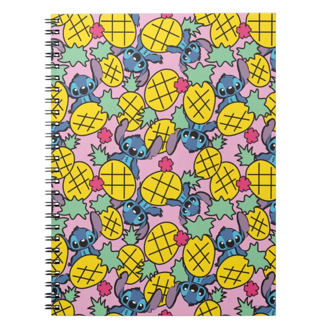 Lilo & Stitch | Pineapple Pattern Notebook (Front)