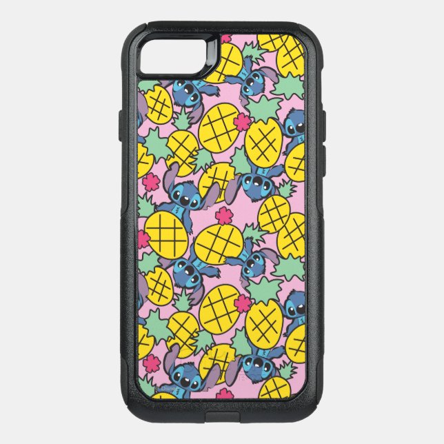 Lilo & Stitch | Pineapple Pattern Otterbox iPhone Case (Back)