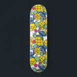 Lilo & Stitch | Pineapple Pattern Skateboard Deck<br><div class="desc">Disney Fun Fashion. Stitch included with pineapples in a fun summery pattern.</div>