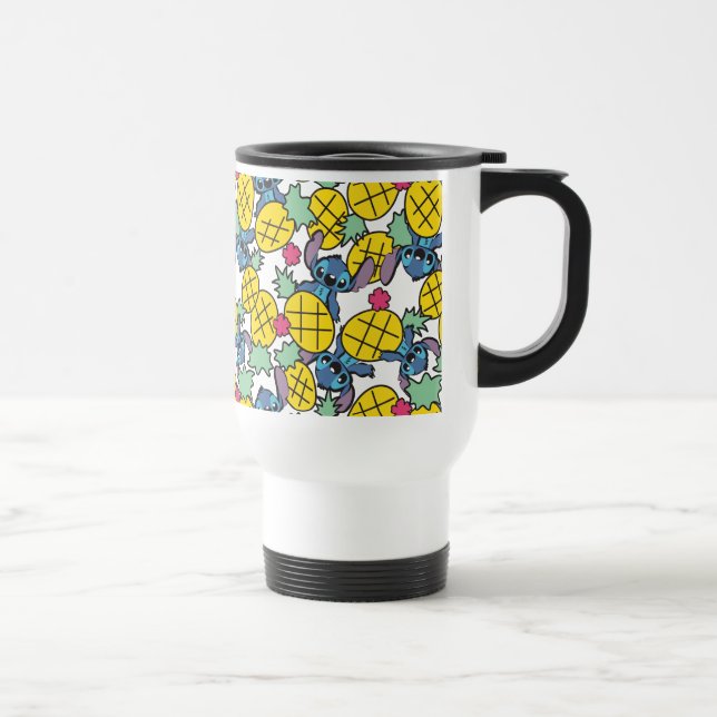 Lilo & Stitch | Pineapple Pattern Travel Mug (Right)