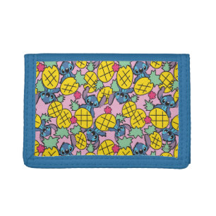 Lilo & Stitch Pineapple Pattern Trifold Wallet