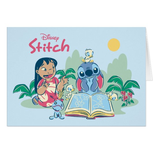 Lilo & Stitch | Reading the Ugly Duckling Cards (Front Horizontal)
