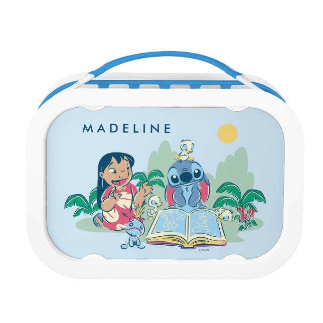 Lilo & Stitch | Reading the Ugly Duckling Lunch Box (Front)