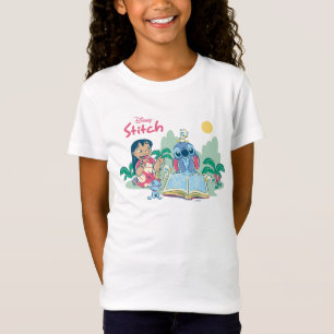 Lilo & Stitch   Reading the Ugly Duckling T-Shirt