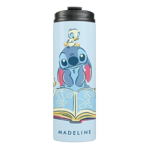 Lilo  Stitch  Reading the Ugly Duckling Thermal Tumbler