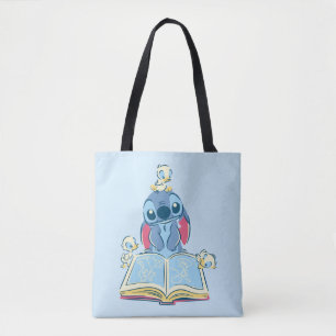 Lilo & Stitch   Reading the Ugly Duckling Tote Bag