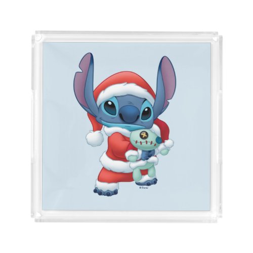Lilo  Stitch  Santa Claus Stitch Acrylic Tray
