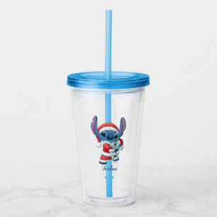 Lilo & Stitch Santa Claus Stitch Acrylic Tumbler