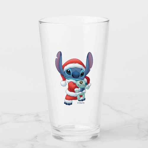 Lilo  Stitch  Santa Claus Stitch Glass